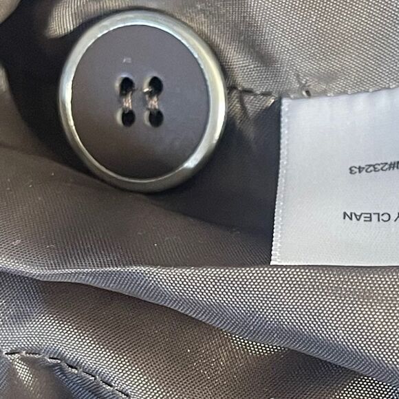 New York & Company NWT Brown Herringbone Banded Waist Blazer Sz 12 - Picture 12 of 14